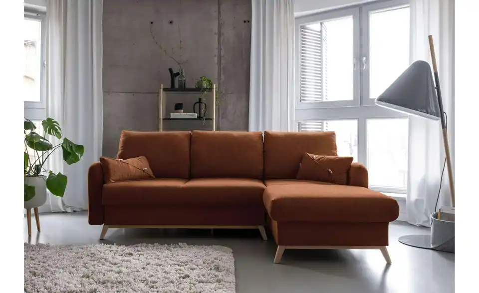 Miuform Ecksofa Scandic Lagom mit Schlaffunktion, in Wohnsituation
