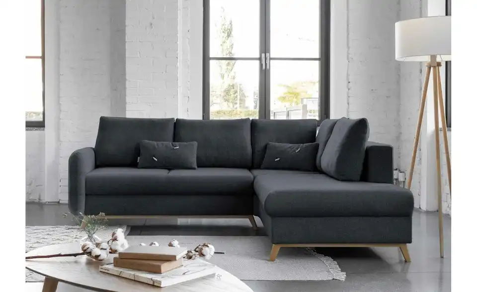 Miuform Ecksofa Scandic Lagom mit Schlaffuntkion, in Wohnsituation