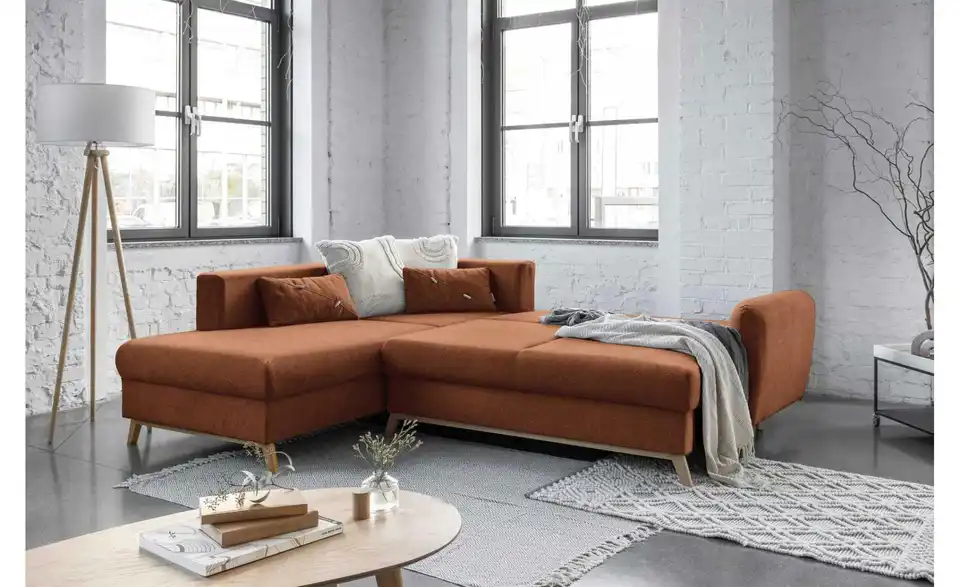 Miuform Ecksofa Scandic Lagom mit Schlaffuntkion, Funktionsansicht