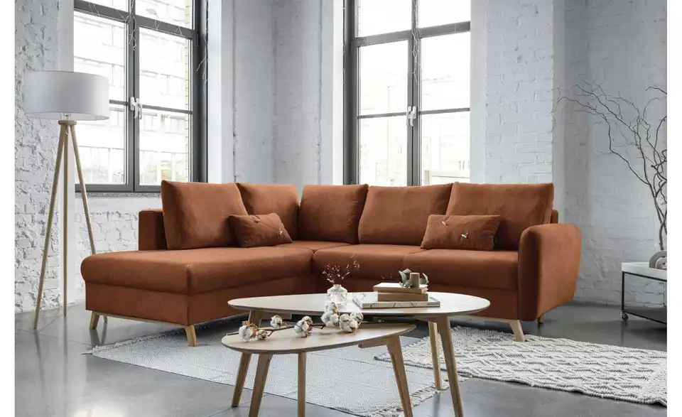 Miuform Ecksofa Scandic Lagom mit Schlaffuntkion, in Wohnsituation