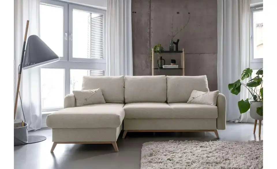 Miuform Ecksofa Scandic Lagom mit Schlaffunktion, in Wohnsituation
