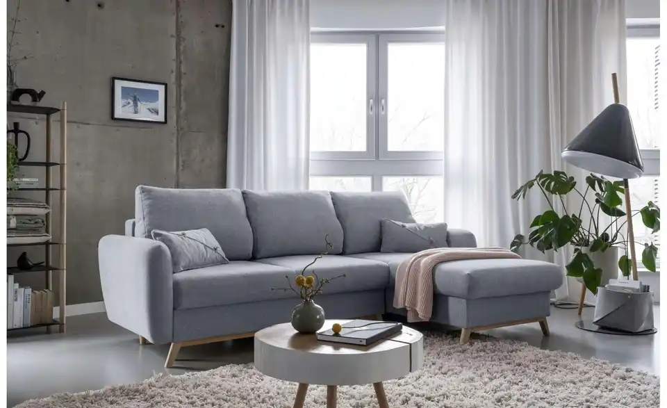 Miuform Ecksofa Scandic Lagom mit Schlaffunktion, in Wohnsituation