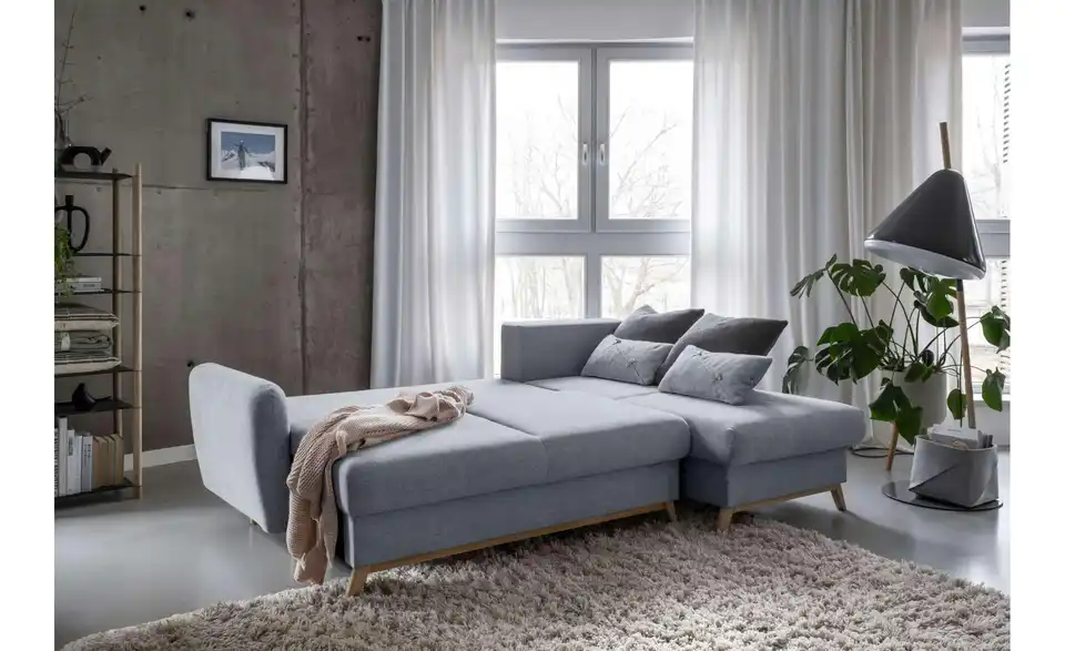 Miuform Ecksofa Scandic Lagom mit Schlaffunktion, Funktionsansicht