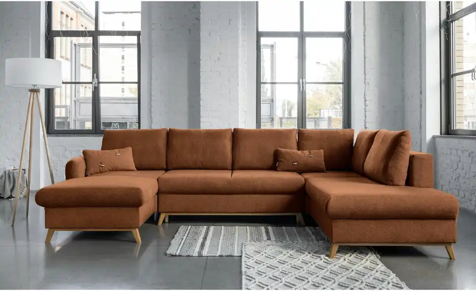 Miuform Wohnlandschaft Scandic Lagom mit Schlaffunktion, in Wohnsituation