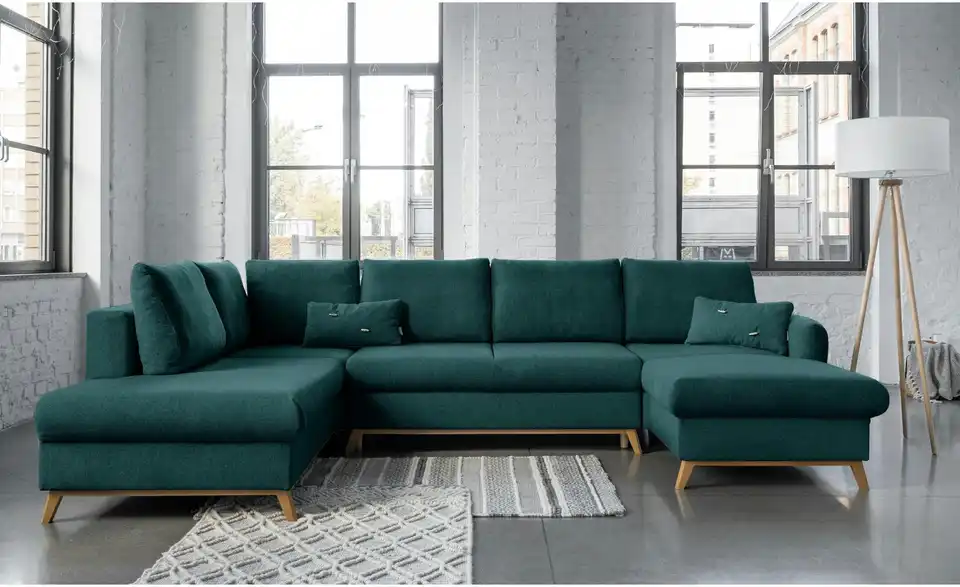 Miuform Wohnlandschaft Scandic Lagom mit Schlaffunktion, in Wohnsituation