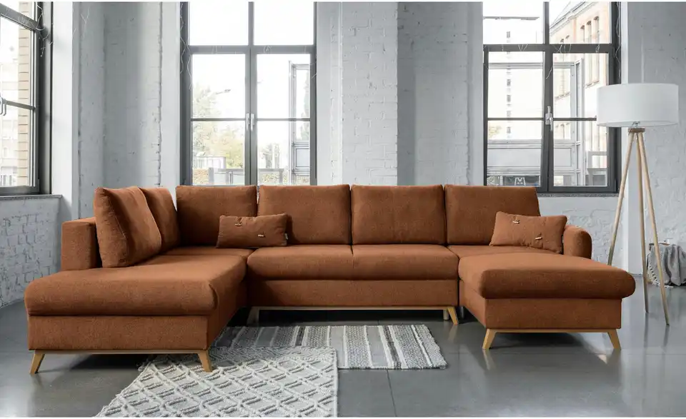 Miuform Wohnlandschaft Scandic Lagom mit Schlaffunktion, in Wohnsituation