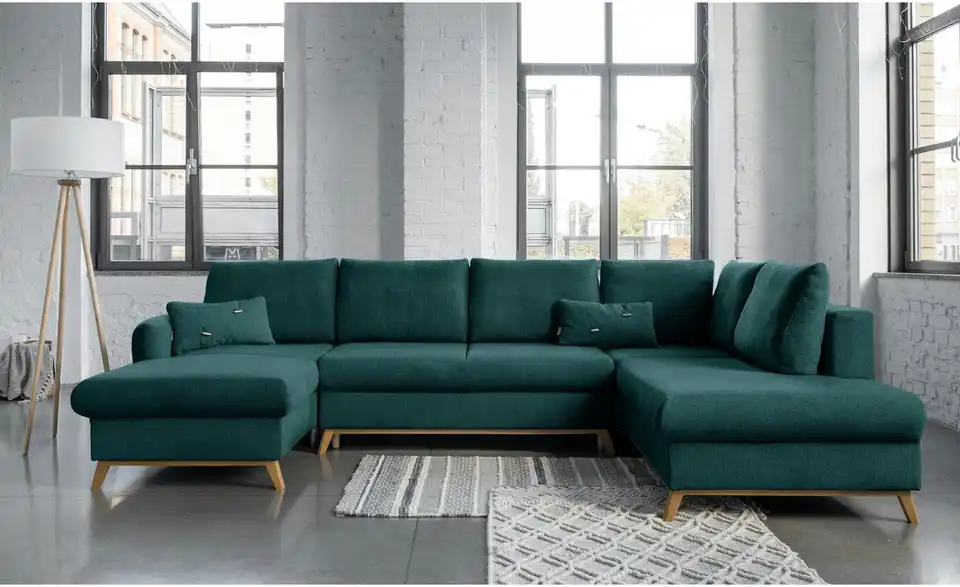 Miuform Wohnlandschaft Scandic Lagom mit Schlaffunktion, in Wohnsituation