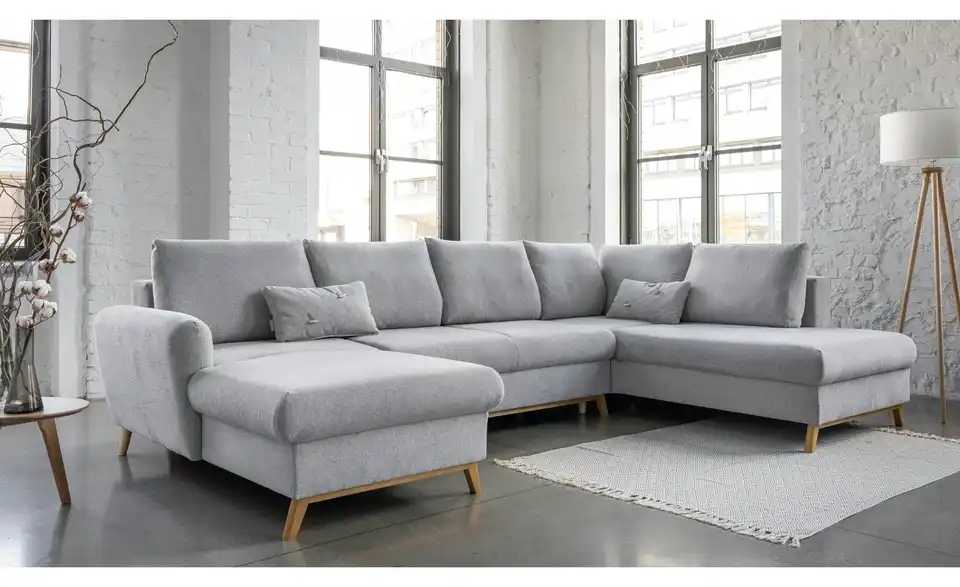 Miuform Wohnlandschaft Scandic Lagom mit Schlaffunktion, in Wohnsituation