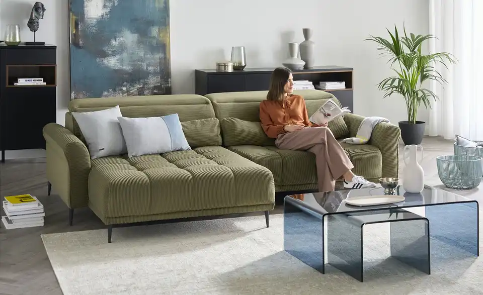 Ecksofa Logan, in Wohnsituation