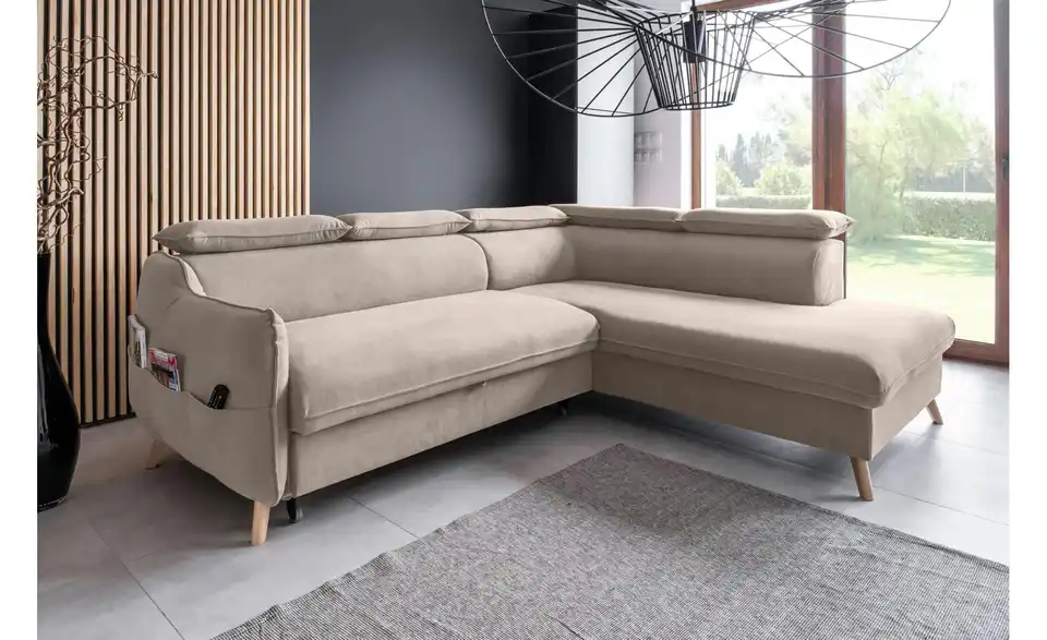 Miuform Ecksofa Sweet Harmony mit Schlaffunktion, in Wohnsituation