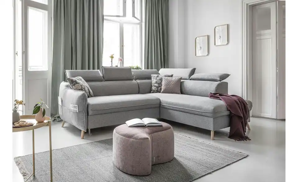 Miuform Ecksofa Sweet Harmony mit Schlaffunktion, in Wohnsituation