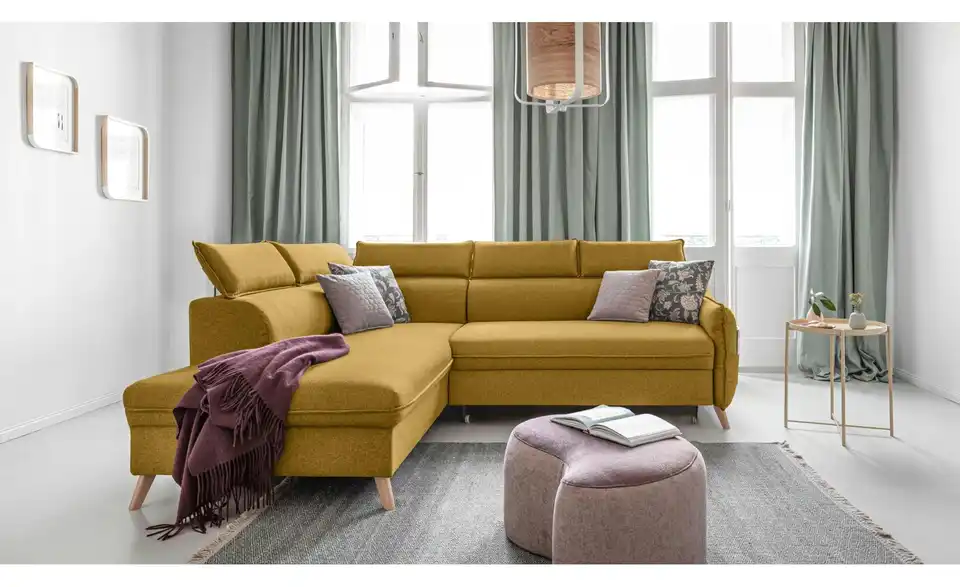 Miuform Ecksofa Sweet Harmony mit Schlaffunktion, in Wohnsituation