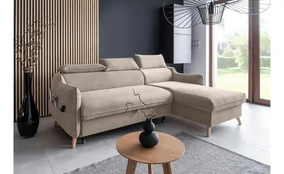 Miuform Ecksofa Sweet Harmony mit Schlaffunktion, in Wohnsituation