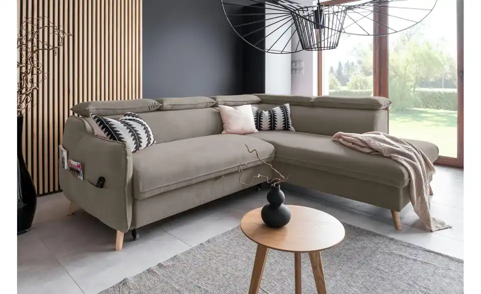 Miuform Ecksofa Sweet Harmony mit Schlaffunktion, in Wohnsituation