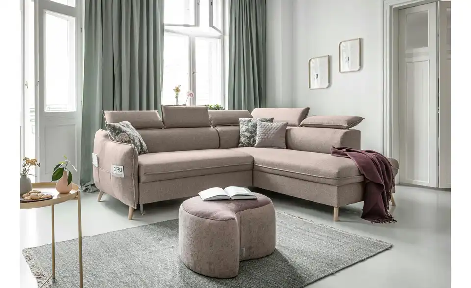 Miuform Ecksofa Sweet Harmony mit Schlaffunktion, in Wohnsituation