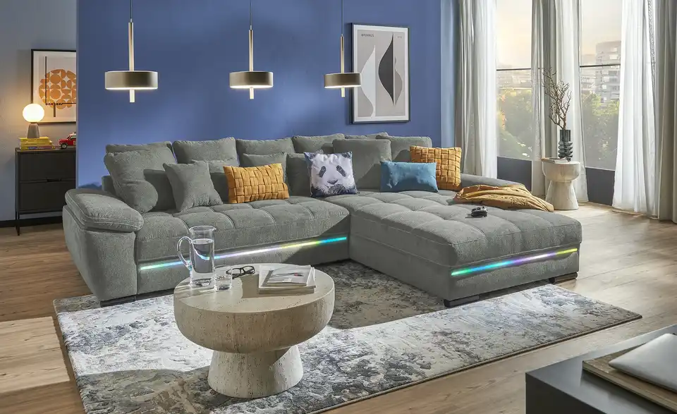 bobb Ecksofa Fancy-LED, in Wohnsituation