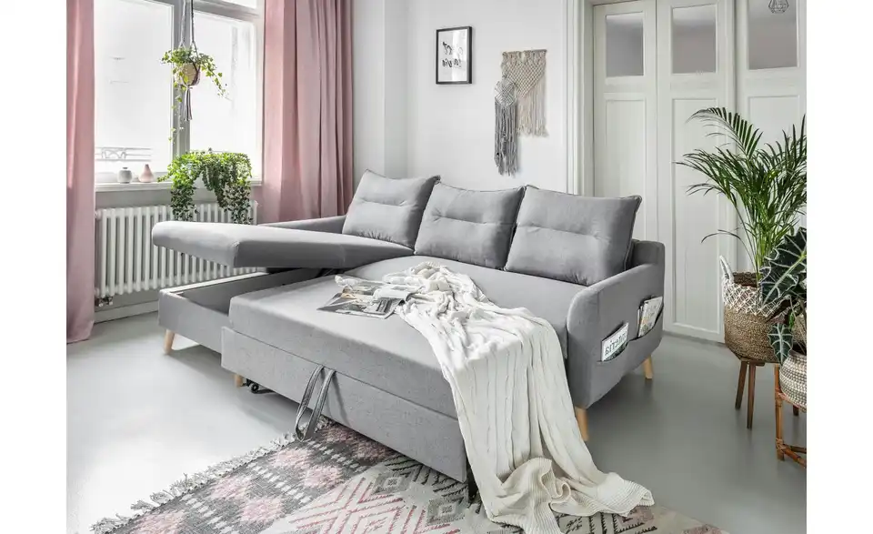 Miuform Ecksofa Stylish Stan mit Schlaffunktion, Funktionsansicht