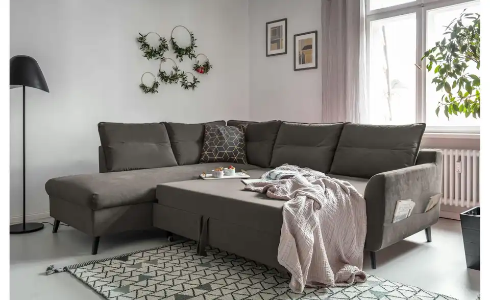 Miuform Ecksofa mit Schlaffunktion, Funktionsansicht