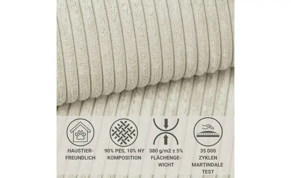 Ecksofa Conrad, Bild mit Text