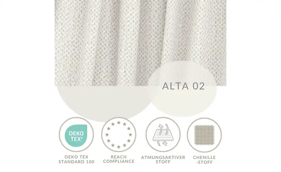 Einzelsofa, Bild mit Text