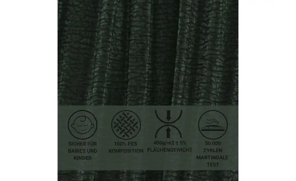 Einzelsofa, Bild mit Text