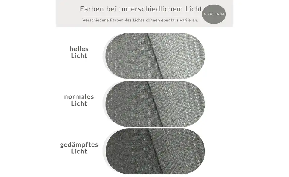 Ecksofa Numba, Bild mit Text