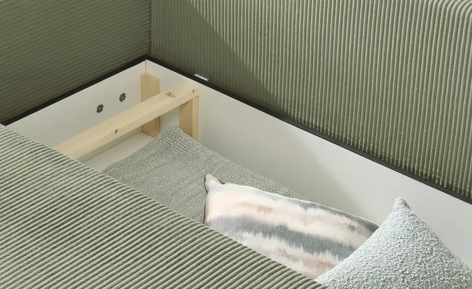 Ecksofa Nelly mit Schlaffunktion, Detailansicht