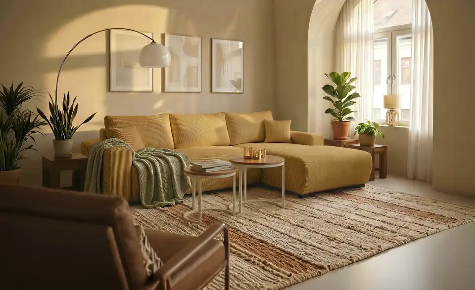smart Ecksofa Nelly, in Wohnsituation
