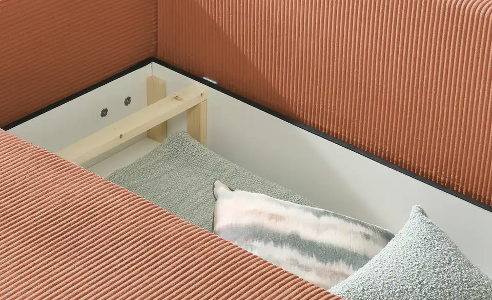 Ecksofa Nelly mit Schlaffunktion, Detailansicht