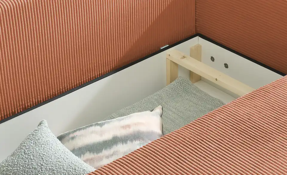 Ecksofa Nelly mit Schlaffunktion, Detailansicht