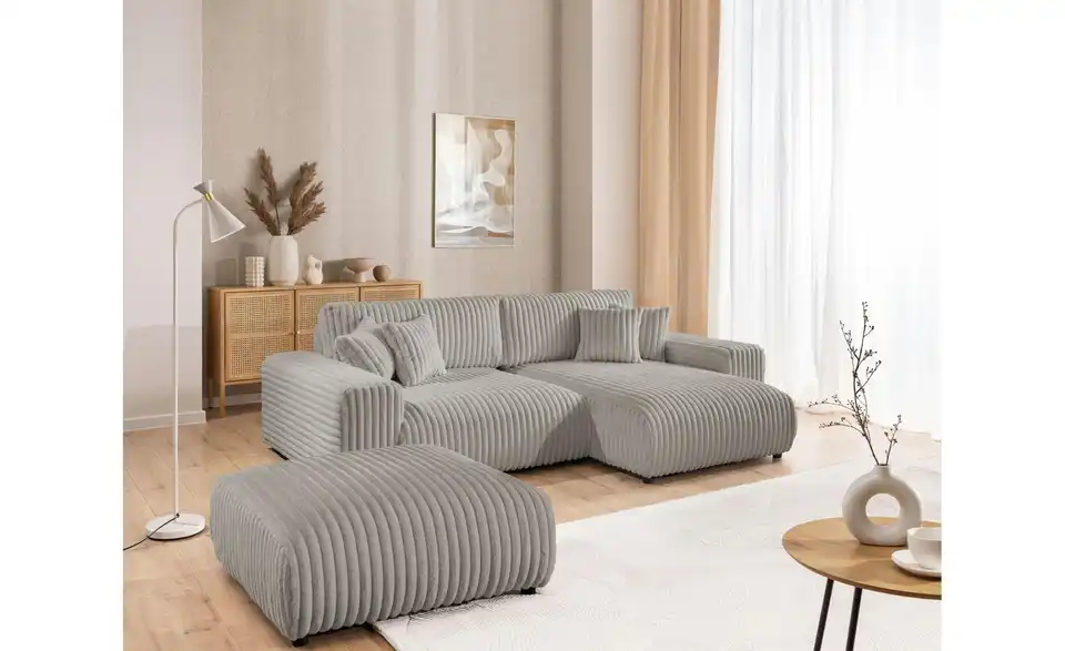 Ecksofa, in Wohnsituation