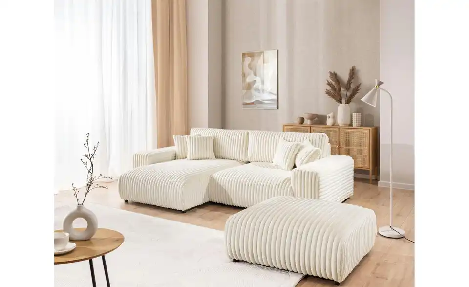 Ecksofa, in Wohnsituation