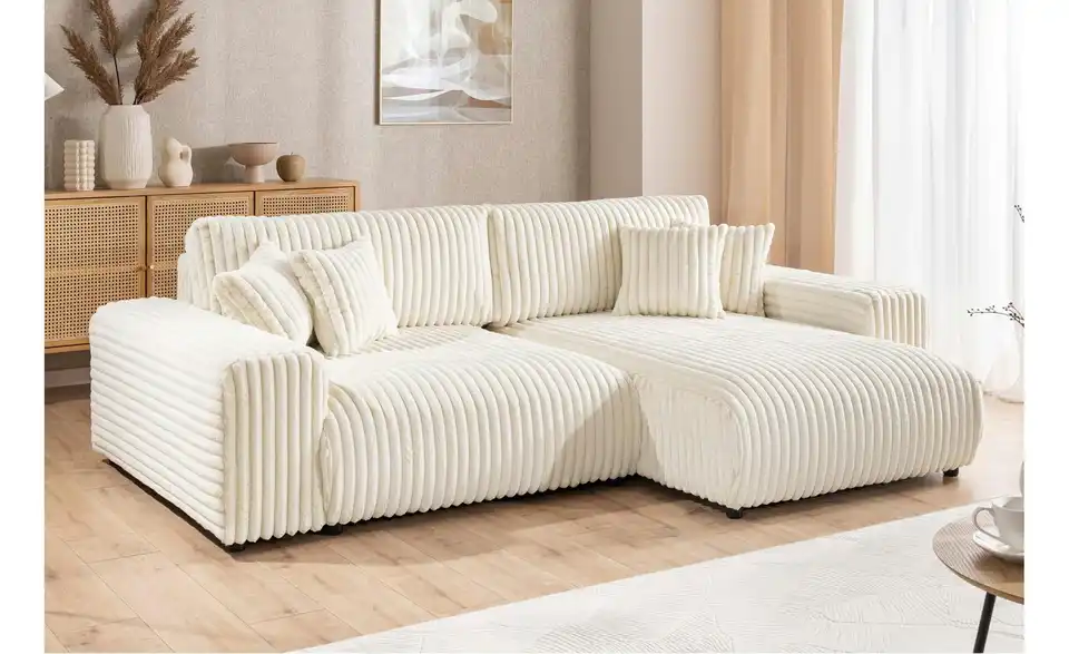 Ecksofa, in Wohnsituation