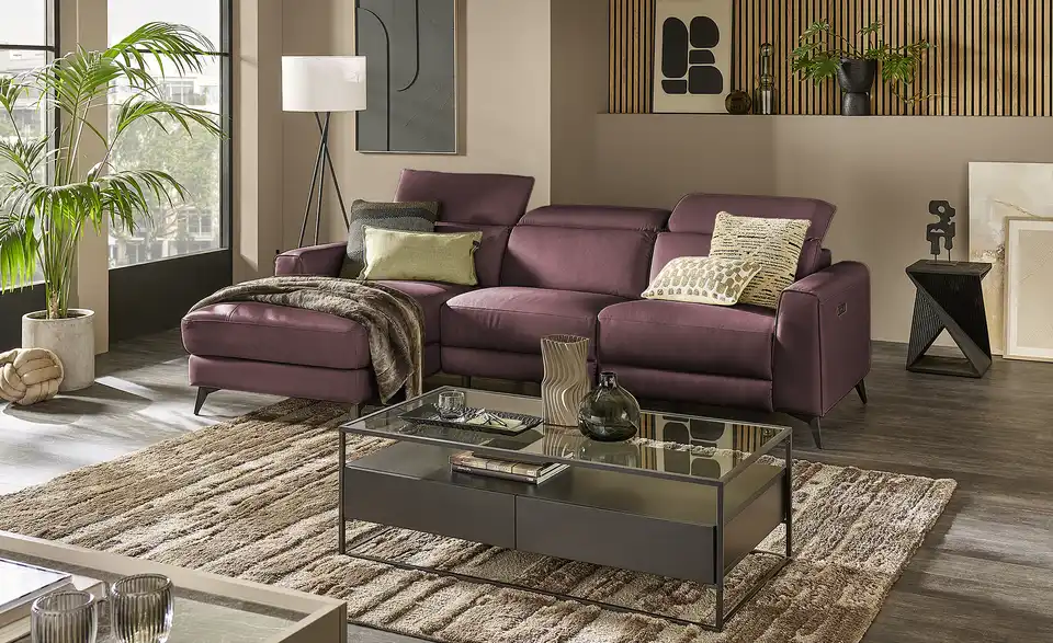 uno Ecksofa Taku mit Relaxfunktion, in Wohnsituation