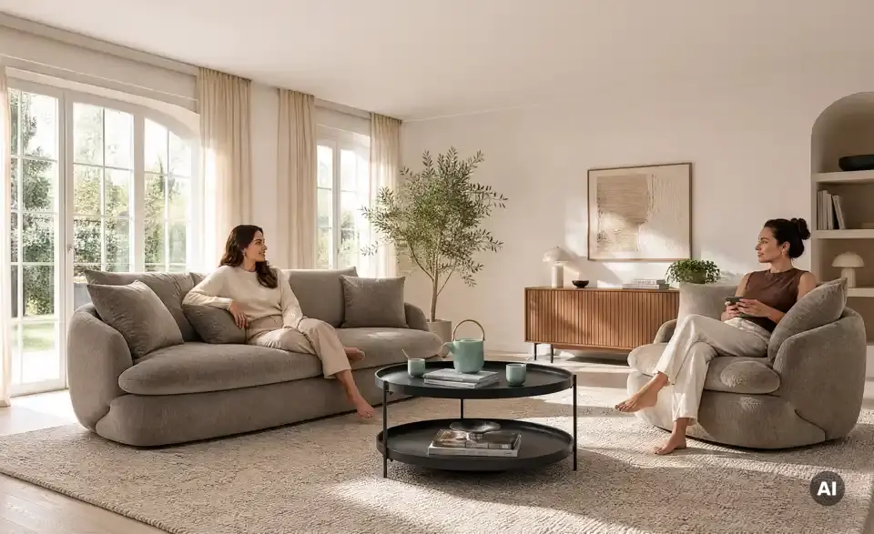 Sessel Wiesia mit Drehfunktion, in Wohnsituation