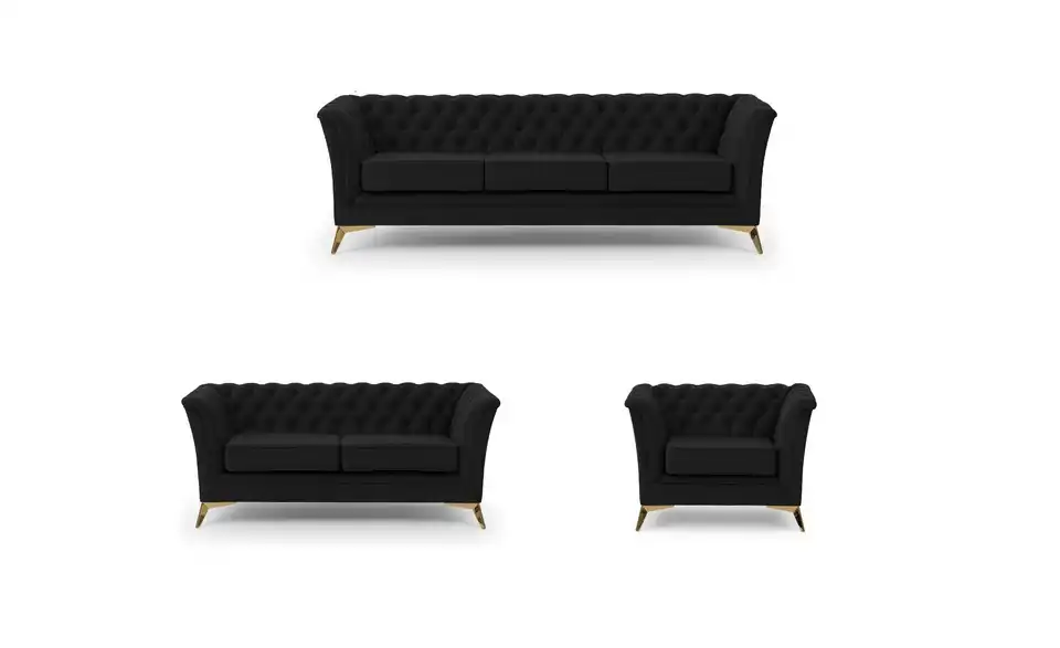 Polstergarnitur 3+2+1, Frontansicht