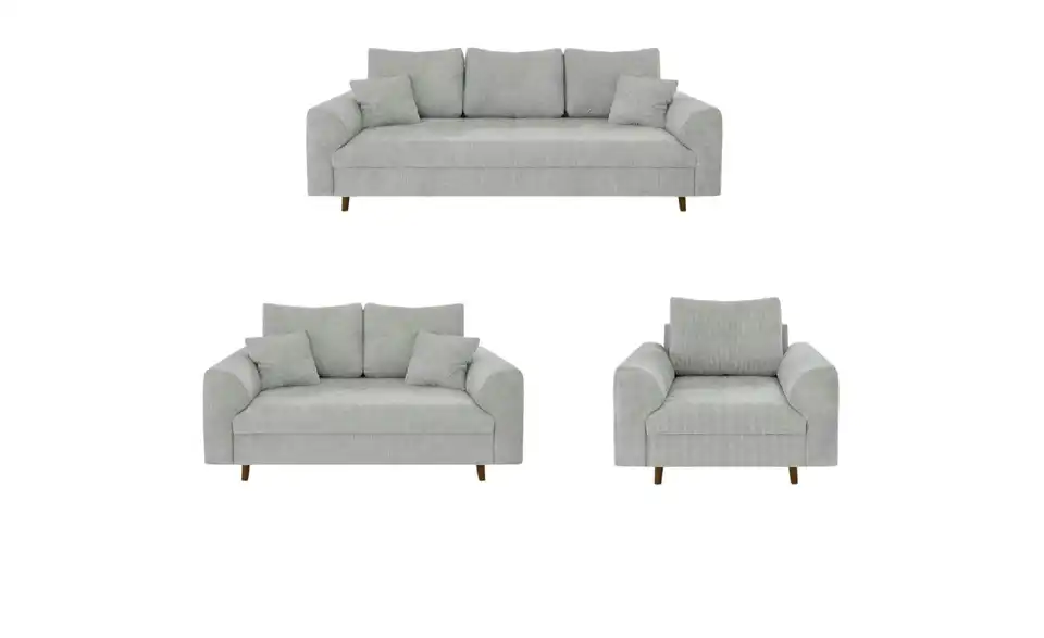 Polstergarnitur 3+2+1 Trygve, Frontansicht