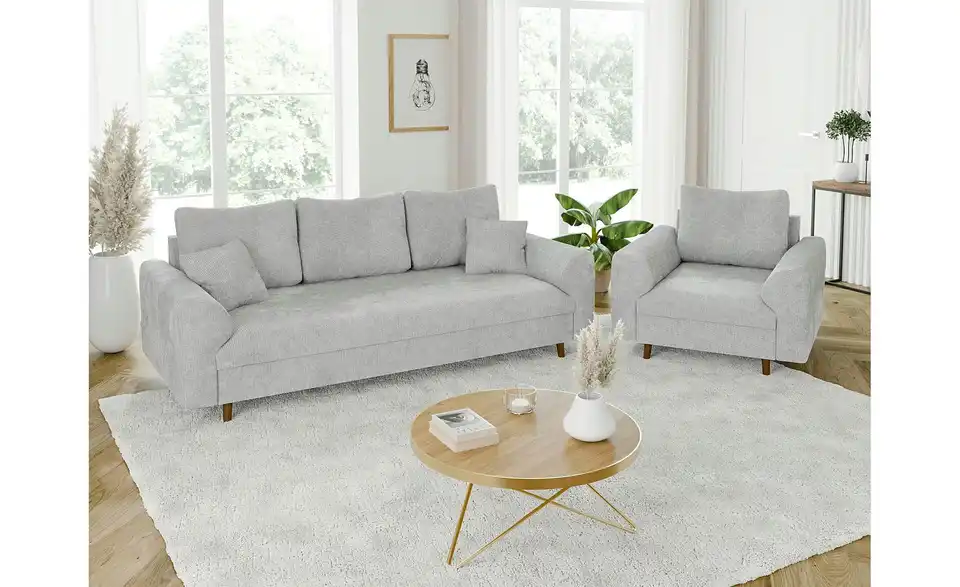 Polstergarnitur 3+1 Trygve, in Wohnsituation