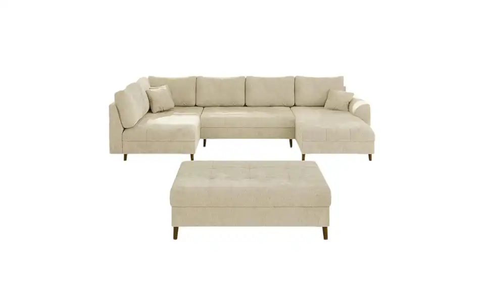 Wohnlandschaft mit Hocker Trygve, Frontansicht