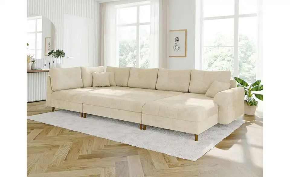 Wohnlandschaft mit Hocker Trygve, in Wohnsituation