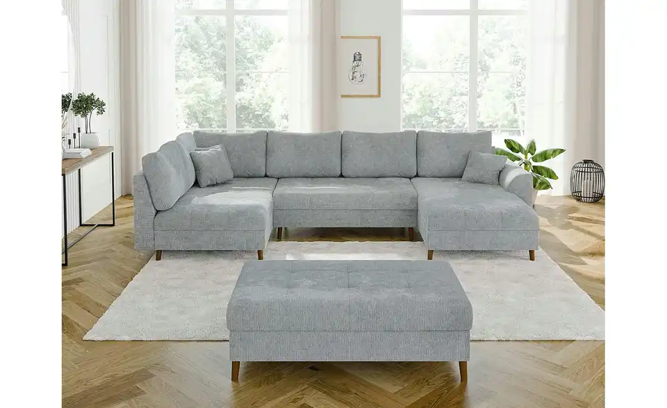 Wohnlandschaft mit Hocker Trygve, in Wohnsituation