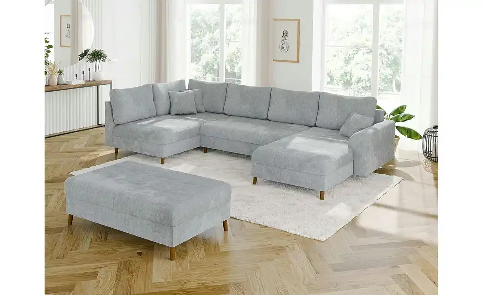 Wohnlandschaft mit Hocker Trygve, in Wohnsituation