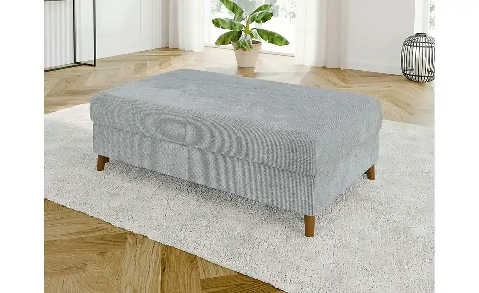 Ecksofa mit Hocker Trygve, in Wohnsituation