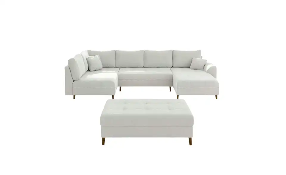 Wohnlandschaft mit Hocker Lars, Frontansicht