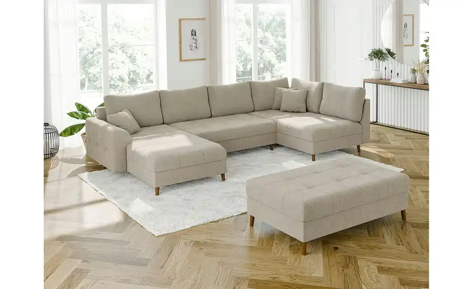 Wohnlandschaft mit Hocker Lars, in Wohnsituation