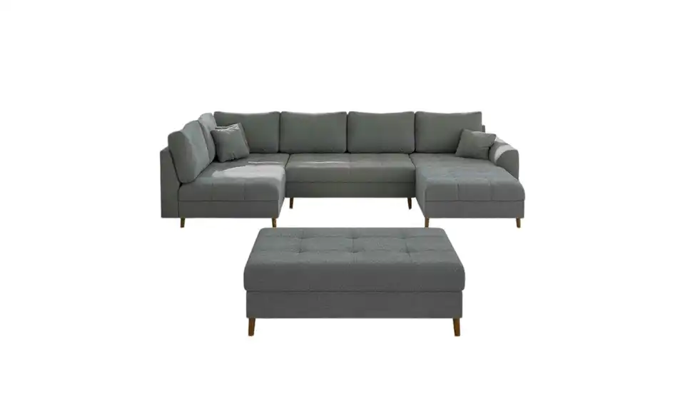 Wohnlandschaft mit Hocker Lars, Frontansicht