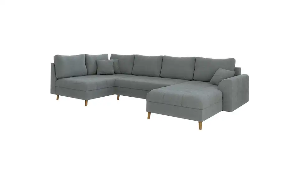 Wohnlandschaft mit Hocker Lars, Bild mit Text