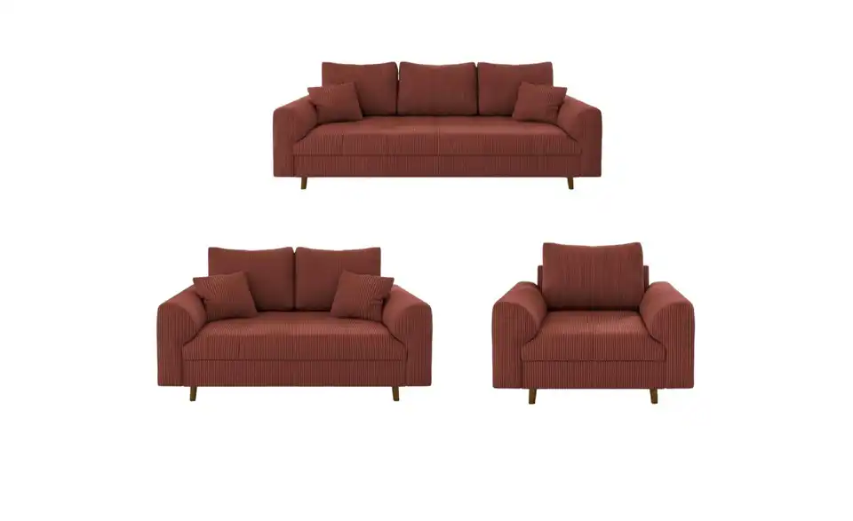 Polstergarnitur 3+2+1 Maya, Frontansicht