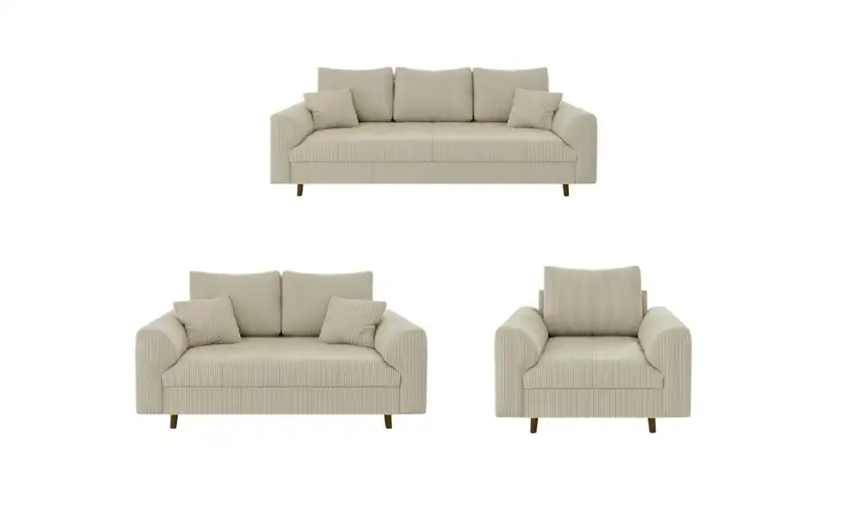 Polstergarnitur 3+2+1 Maya, Frontansicht