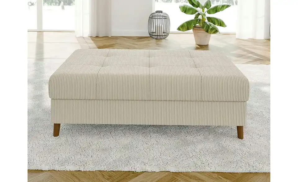 Wohnlandschaft mit Hocker Maya, geöffnet